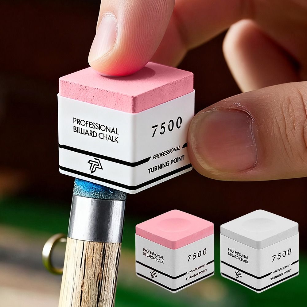 AliExpress Square TP7500 Billiard Chalk Pink/Grey Non-slip Snooker Neutral Pool Chalk Fine Powder Billiard Pool Chalk Billiard Accessories, view 2