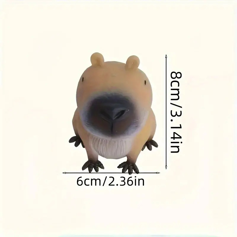 AliExpress Squishy Capybara Squeezing Toy Soft Relax Animal Fidget for Adults Stress Relief Toys Halloween Christmas Holiday Party Gifts, view 2