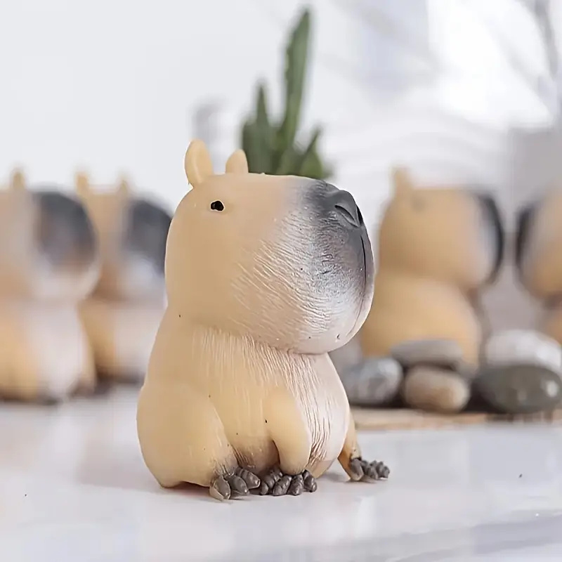 AliExpress Squishy Capybara Squeezing Toy Soft Relax Animal Fidget for Adults Stress Relief Toys Halloween Christmas Holiday Party Gifts, view 3