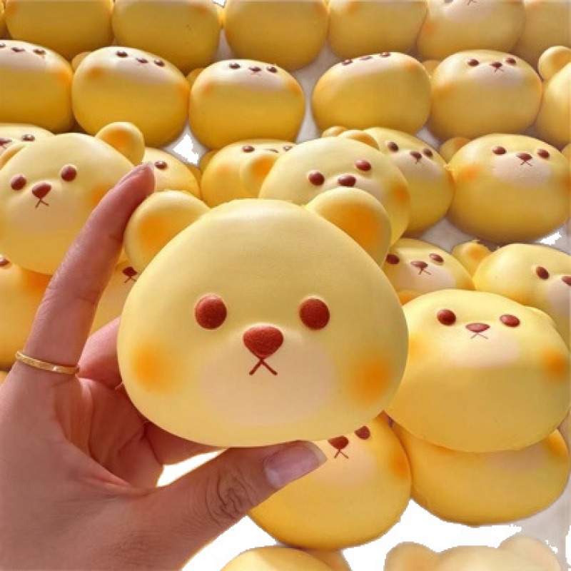 AliExpress Squishy Cute Cartoon Simulated Bread Squeeze Toy Soft Stress Relief Slow Rising Sensory Fidget for Anxiety Gifts for Kids Adults, view 6