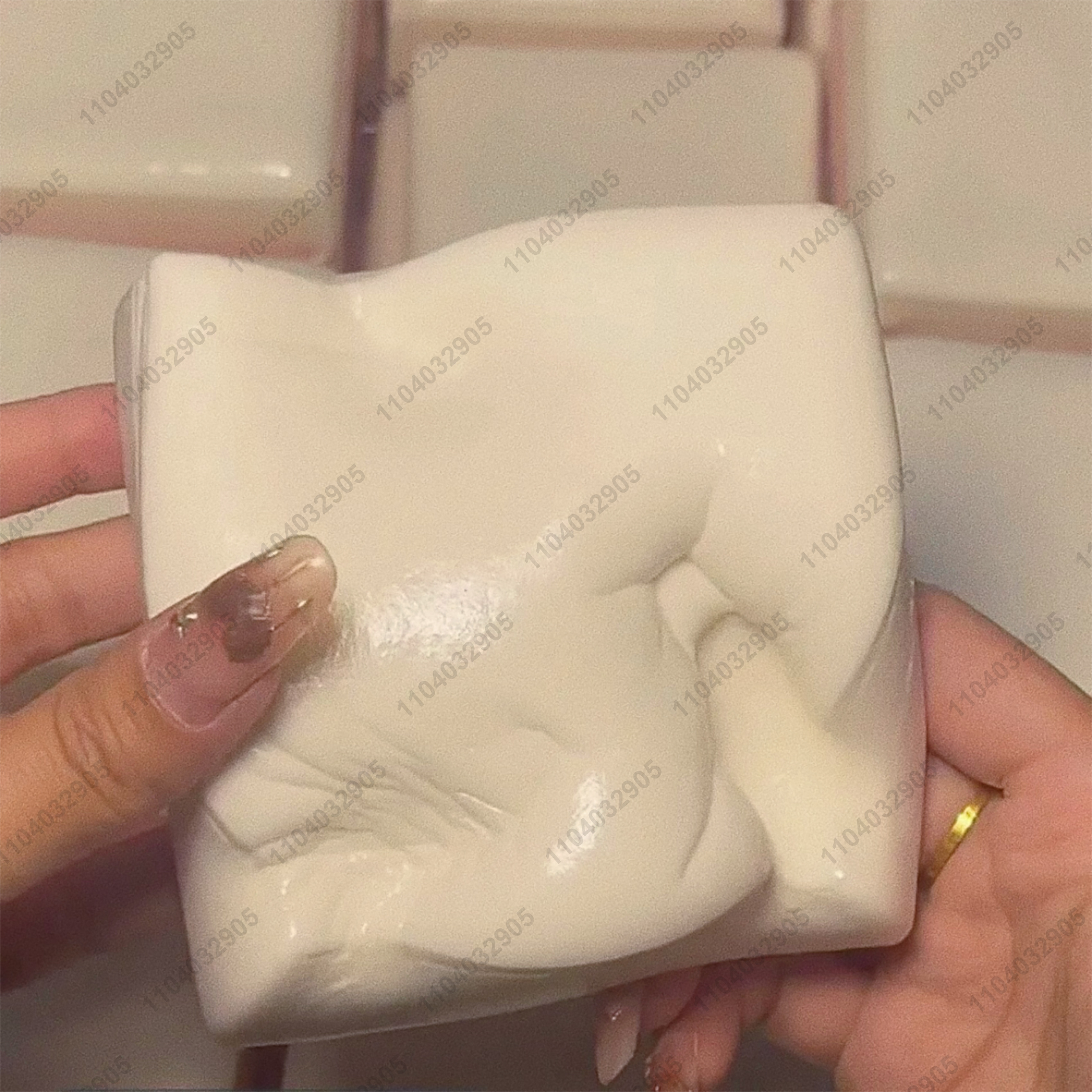 AliExpress Squishy Double-Sided Sticky Rice Cake Pink Slow Rising Rice Cake Squishy Slow Rebound Cake Bread Stress Release Hand Relax Gift, view 2