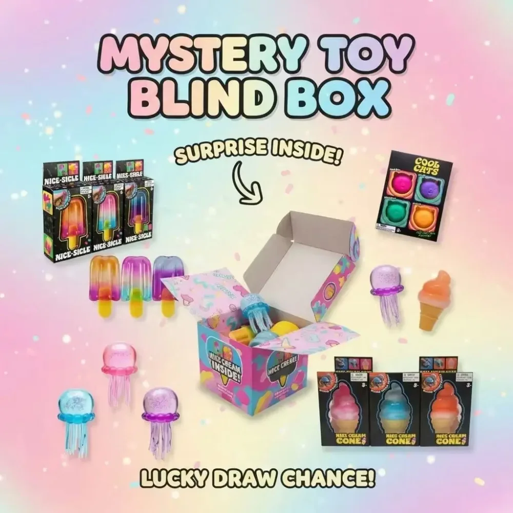 AliExpress Squishy Mystery Box , Slow Rising Fidget Toys Set, Stress Relief Sensory Squeeze Toy, Anti-Anxiety Gift for Kids Adults