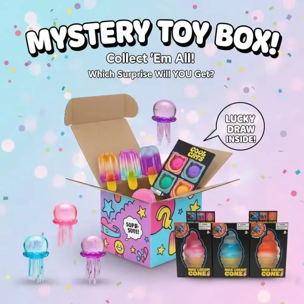 AliExpress Squishy Mystery Box , Slow Rising Fidget Toys Set, Stress Relief Sensory Squeeze Toy, Anti-Anxiety Gift for Kids Adults, view 4