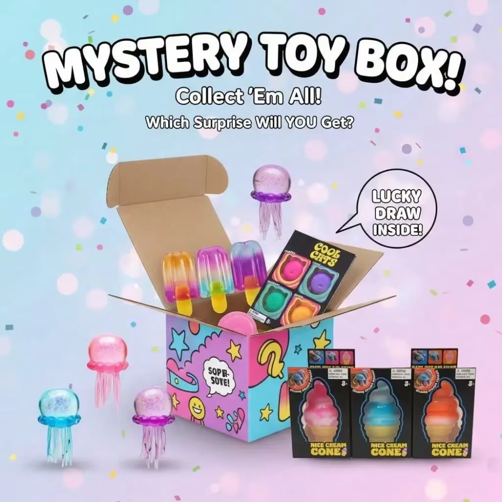 AliExpress Squishy Mystery Box , Slow Rising Fidget Toys Set, Stress Relief Sensory Squeeze Toy, Anti-Anxiety Gift for Kids Adults, view 6