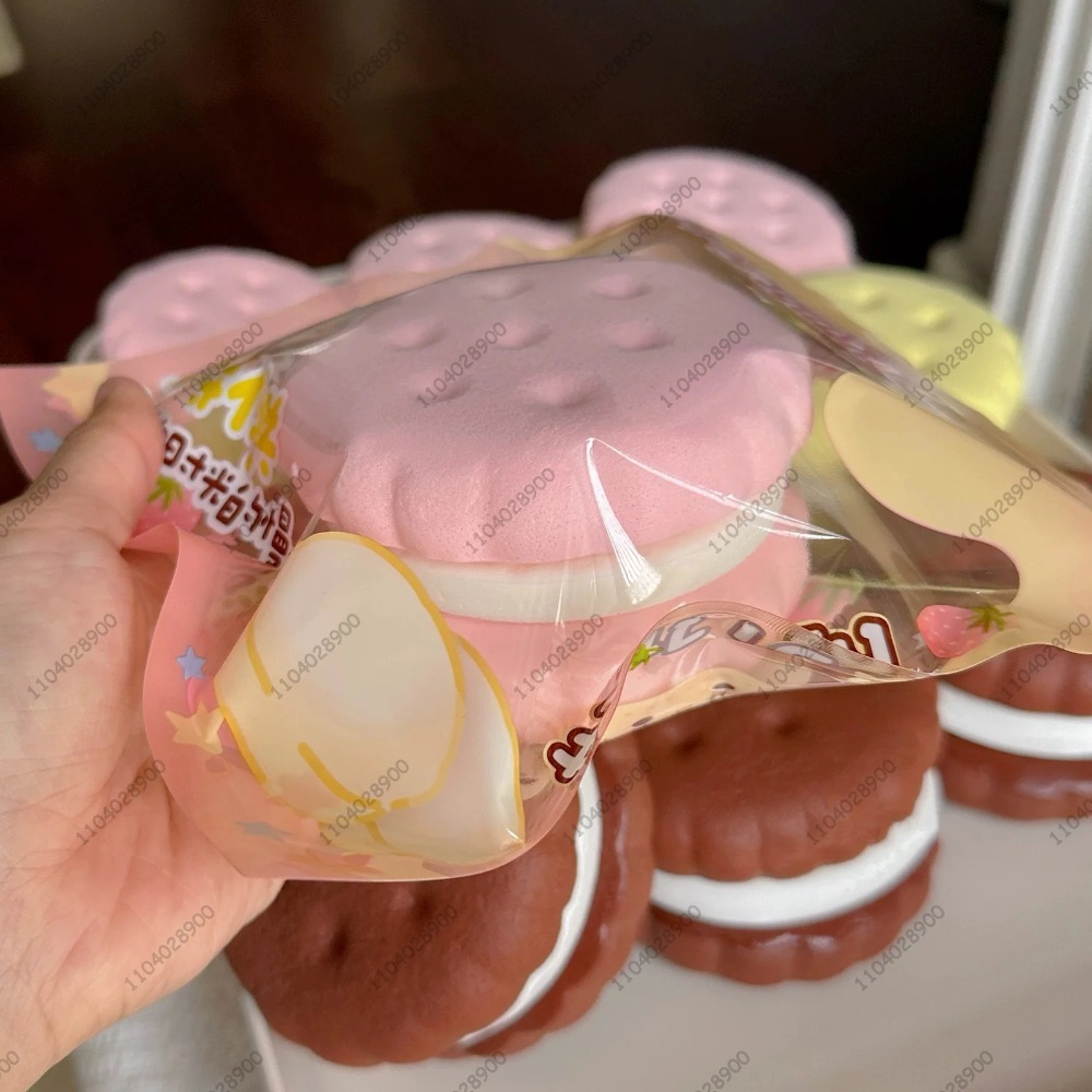 AliExpress Squishy Simulated Cake Squeeze Toy Fidgets Toys Big Cookie Biscuit Slow Rising Squishy Anxiety Antistress Squishys Gifts Kids
