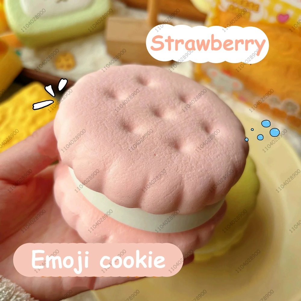 AliExpress Squishy Simulated Cake Squeeze Toy Fidgets Toys Big Cookie Biscuit Slow Rising Squishy Anxiety Antistress Squishys Gifts Kids, view 3