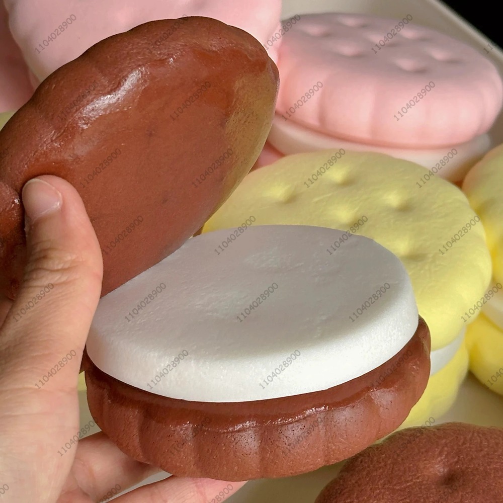 AliExpress Squishy Simulated Cake Squeeze Toy Fidgets Toys Big Cookie Biscuit Slow Rising Squishy Anxiety Antistress Squishys Gifts Kids, view 6