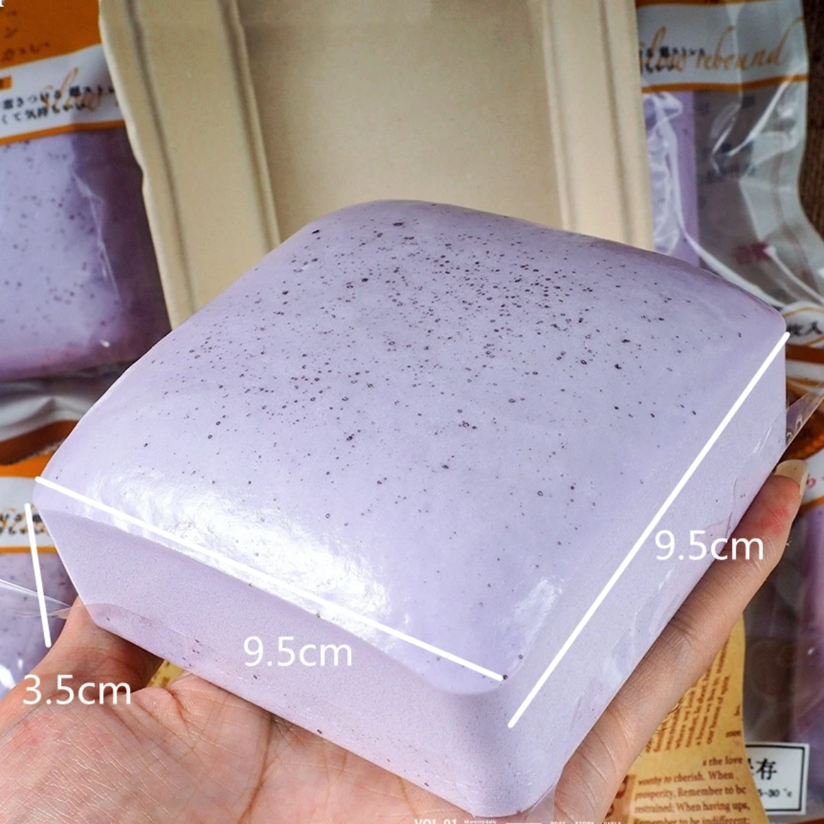AliExpress Squishy with many Korean reviews Soft Slow Rising Toast Bread Squishy Stress Relief Fidget Toy Sticky Toast Squishy Squeeze Toys, view 3