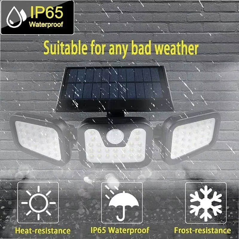 AliExpress STAARICC Solar LED Motion Sensor Security Light, view 3
