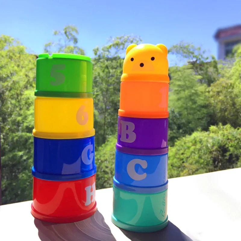AliExpress Stacking Game Cup Children Board Game Hand Speed Competition Fold Cup with Numbers Letters Shapes Early Education Puzzle Toy, view 5