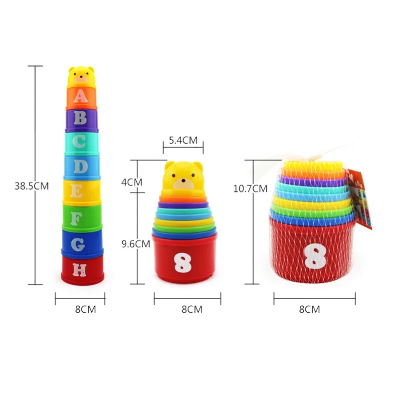 AliExpress Stacking Game Cup Children Board Game Hand Speed Competition Fold Cup with Numbers Letters Shapes Early Education Puzzle Toy, view 6