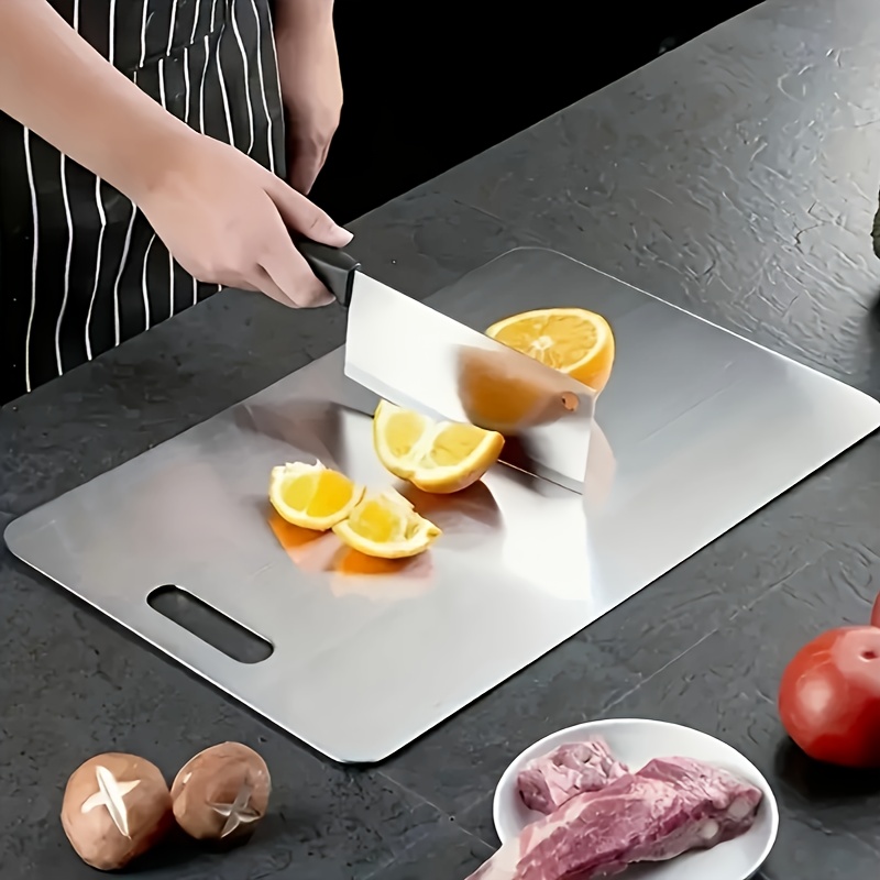 AliExpress Stainless Steel Cutting Board Set with Juice Grooves, view 2