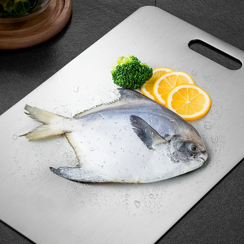 AliExpress Stainless Steel Cutting Board Set with Juice Grooves, view 4