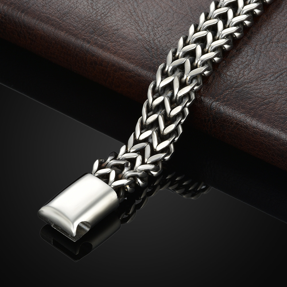 AliExpress Braided Stainless Steel Magnetic Buckle Bracelet, view 2