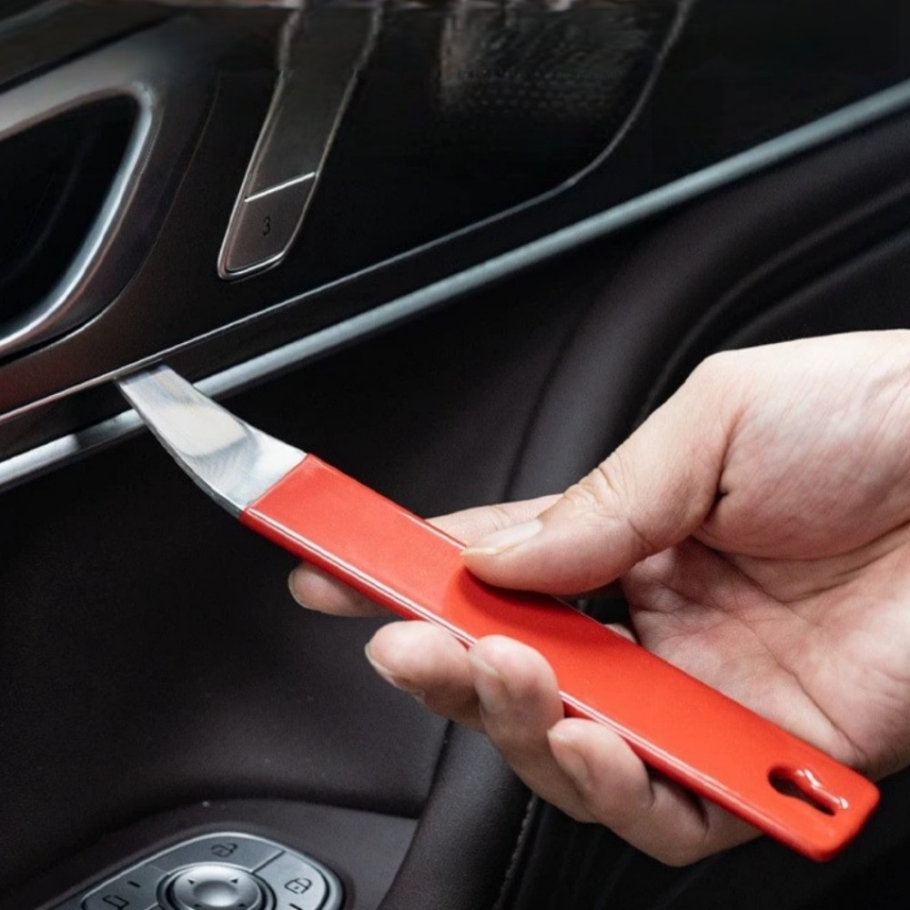 AliExpress Stainless Steel Car Pry Board Car Trim Removal Level Pry Tools Door Panel Audio Terminal Fastener Driver Automotive Repair Parts, view 4