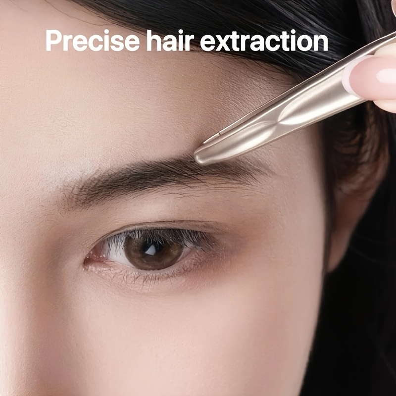 AliExpress Stainless Steel Round-Head Eyebrow Tweezers, view 2