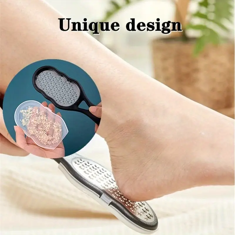 AliExpress Stainless Steel Foot File - Anti-Splash Ergonomic File with Coarse/Fine Grit, Durable for Home Pedicure & Holiday Gift, view 2