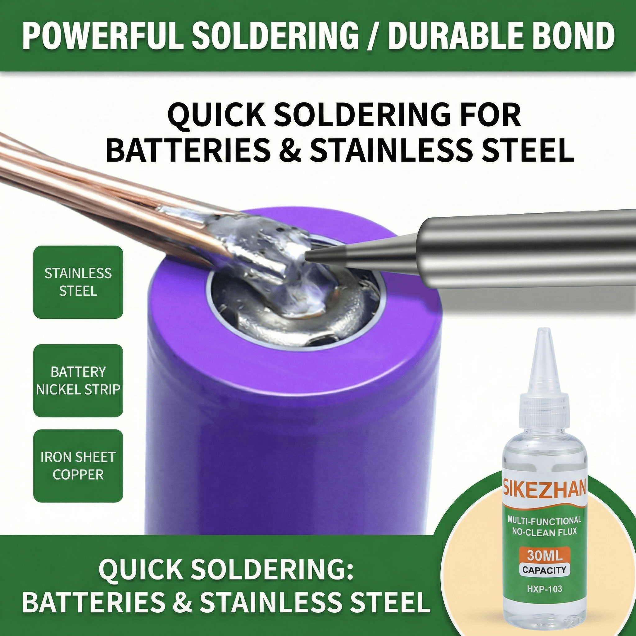AliExpress No-Clean Liquid Soldering Flux for Stainless Steel