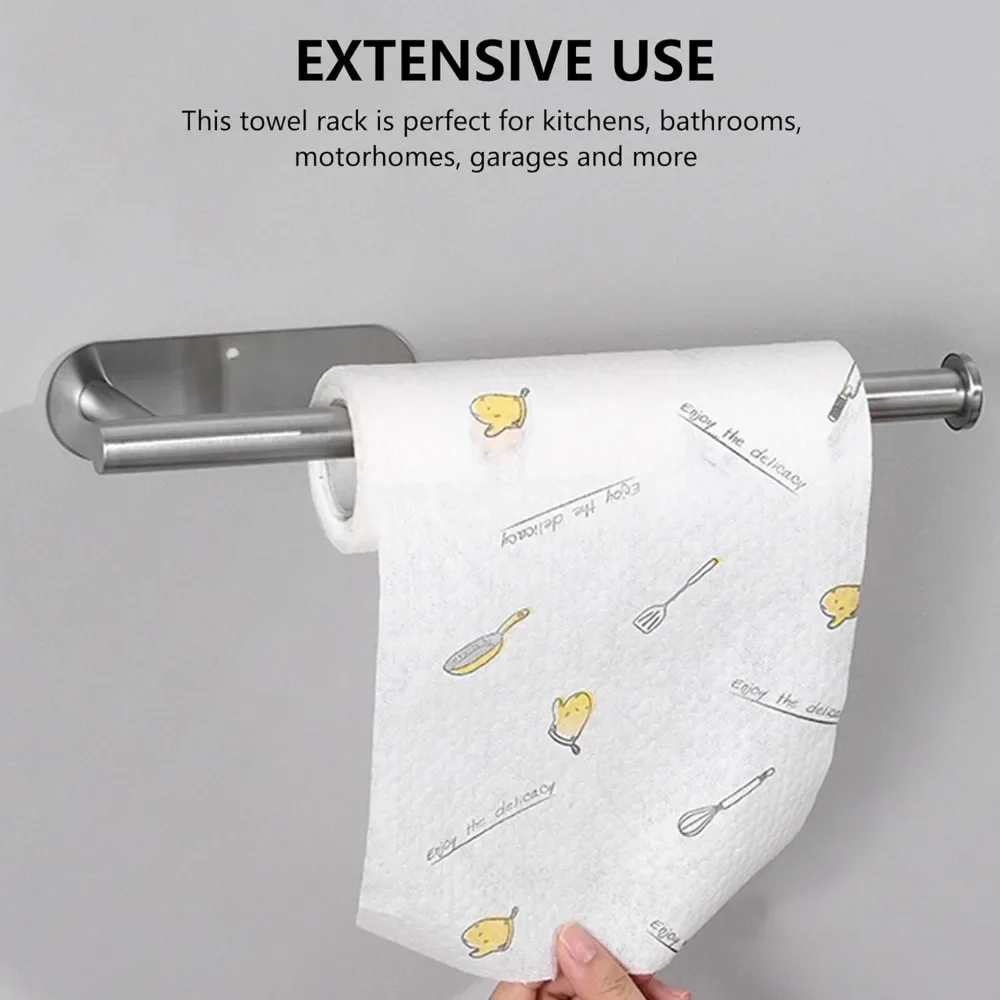AliExpress Self-Adhesive Stainless Steel Paper Towel Holder, view 5