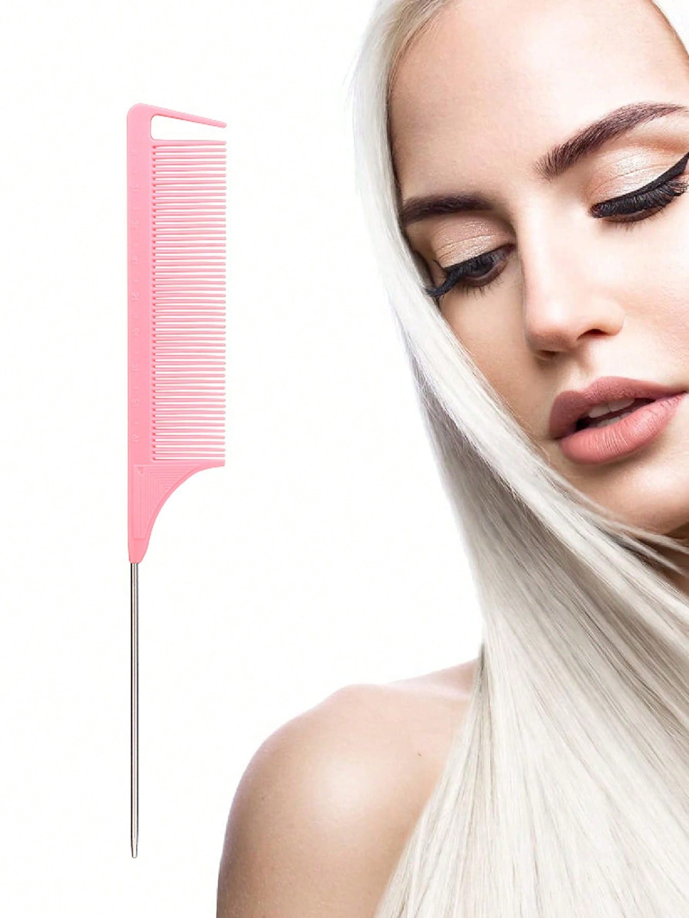 AliExpress Stainless Steel Pointed-Tail Salon Hair Comb, view 4