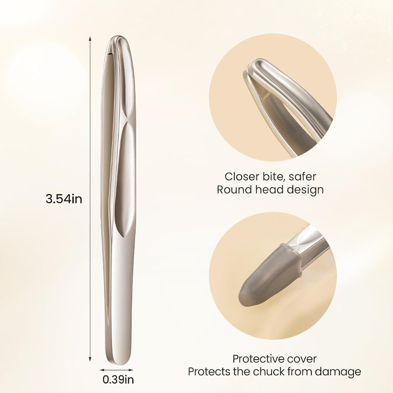 AliExpress Stainless Steel Round-Head Tweezers, view 4