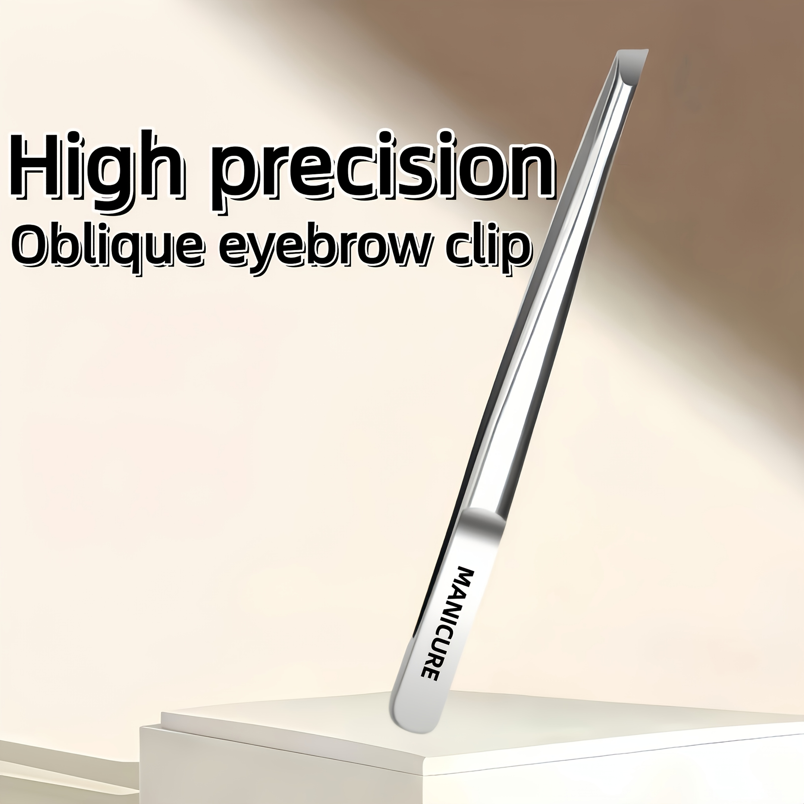 AliExpress Stainless Steel Eyebrow and Lash Tweezers, view 2