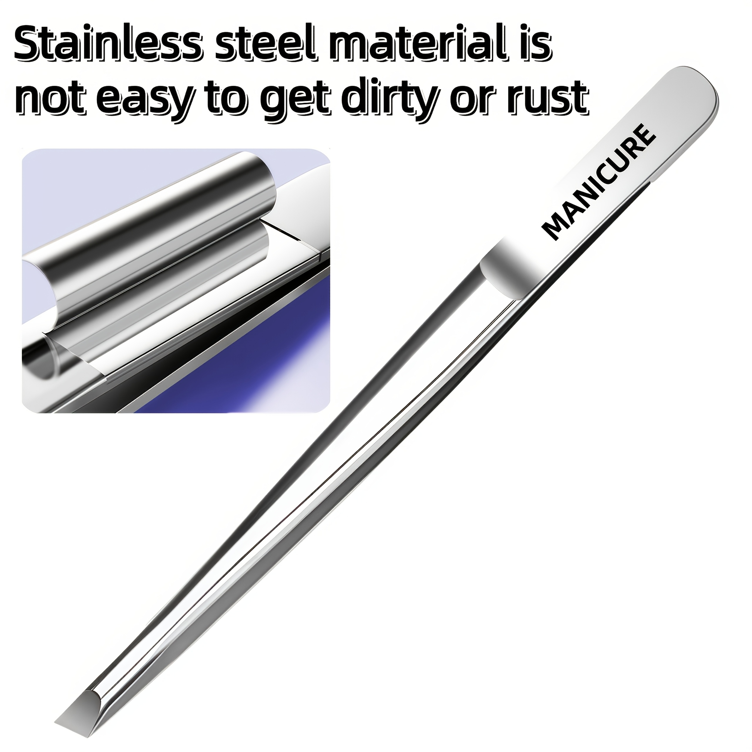 AliExpress Stainless Steel Eyebrow and Lash Tweezers, view 6