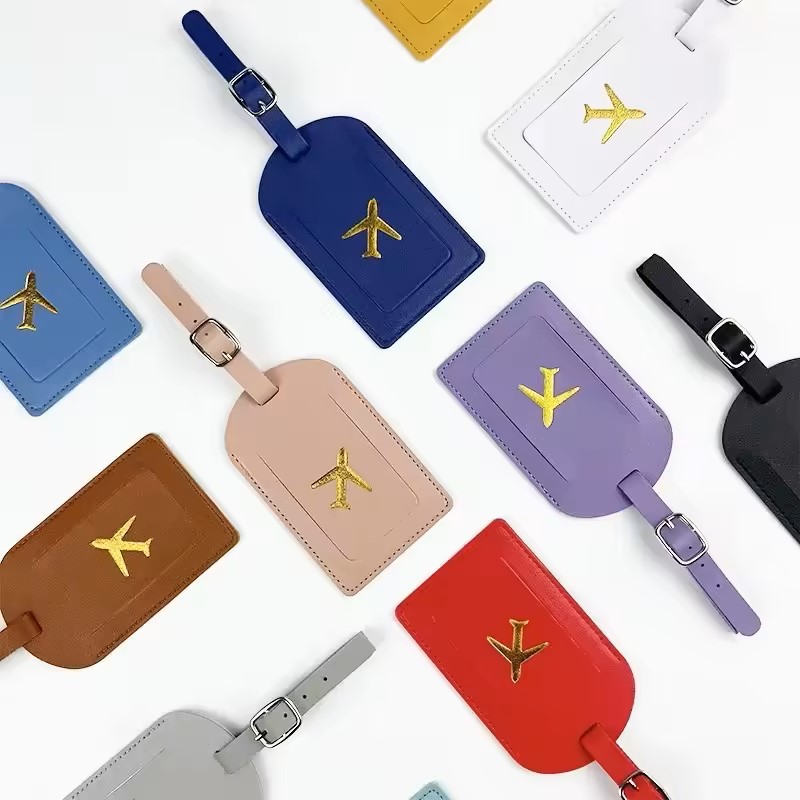 AliExpress Stamped Leather Business Luggage Tag