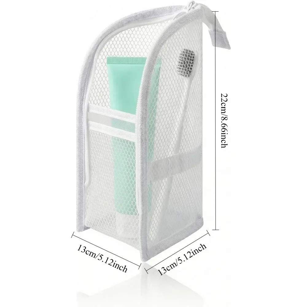 AliExpress Standing Mesh Toiletry Bag with EVA Base, view 6