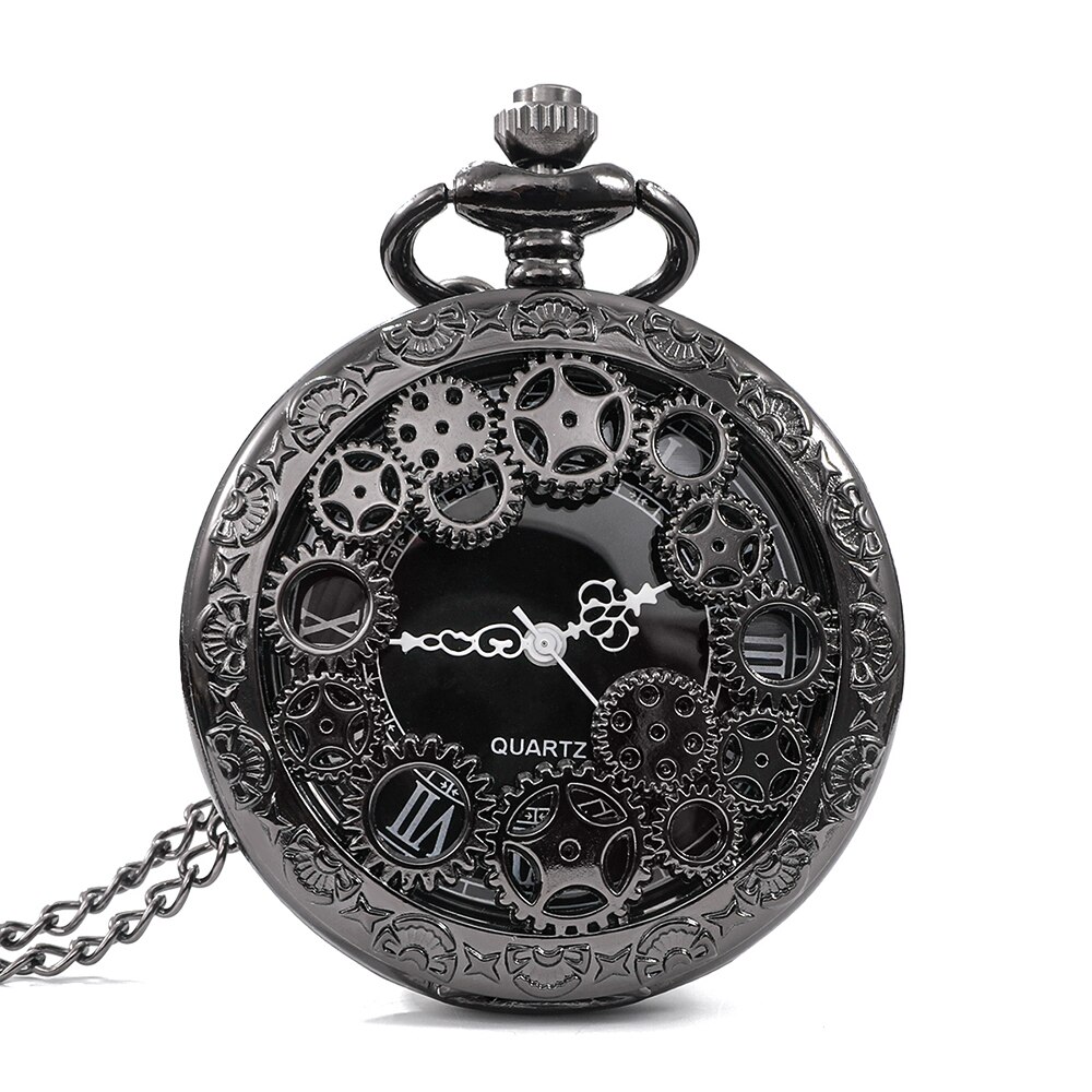 AliExpress Steampunk Hollow Gear Pocket Watch Necklace