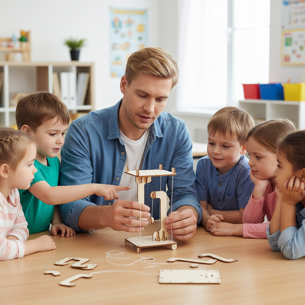 AliExpress STEM Toys DIY Anti-Gravity Tensegrity Structure Floating Table Wooden Science Physics Building Model Educational Gift for Kids, view 3