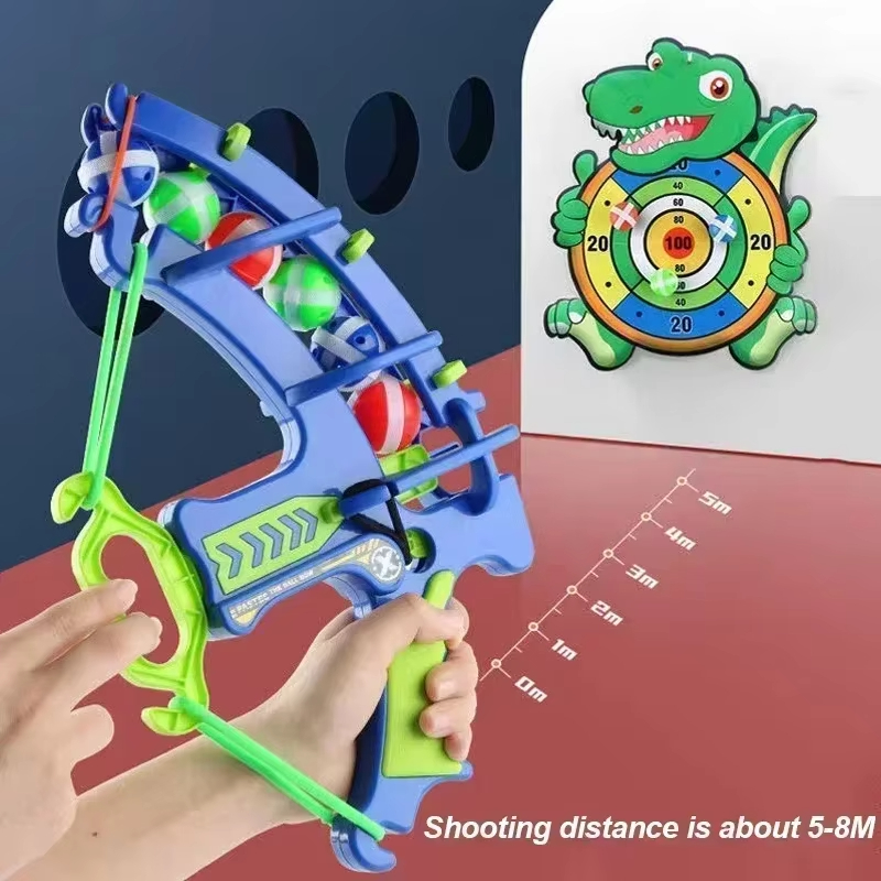 AliExpress Sticky Ball Dartboard Montessori Throw Sport Slingshot Target Animal Dinosaur Sports Toys Educational Indoor Outdoor Game