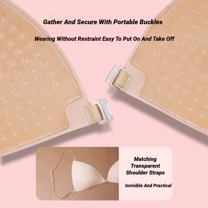 AliExpress Sticky Bra For Women Backless Wedding Dress Silicone Plunge  Neck Adhesive Bras Lift Boob Invisible Underwear Nipple Cover, view 4