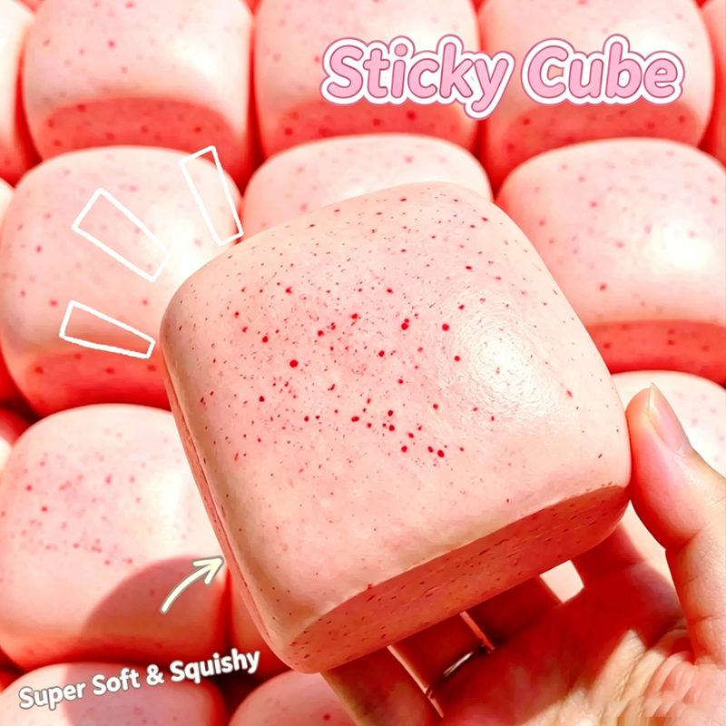 AliExpress Sticky Cube Slow‑Rising Squishy Toy, PU Ultra‑Wet Soft Tacky Hand‑Feel Fidget Toy, Decompression Stress Relief Squeeze Toy, view 5