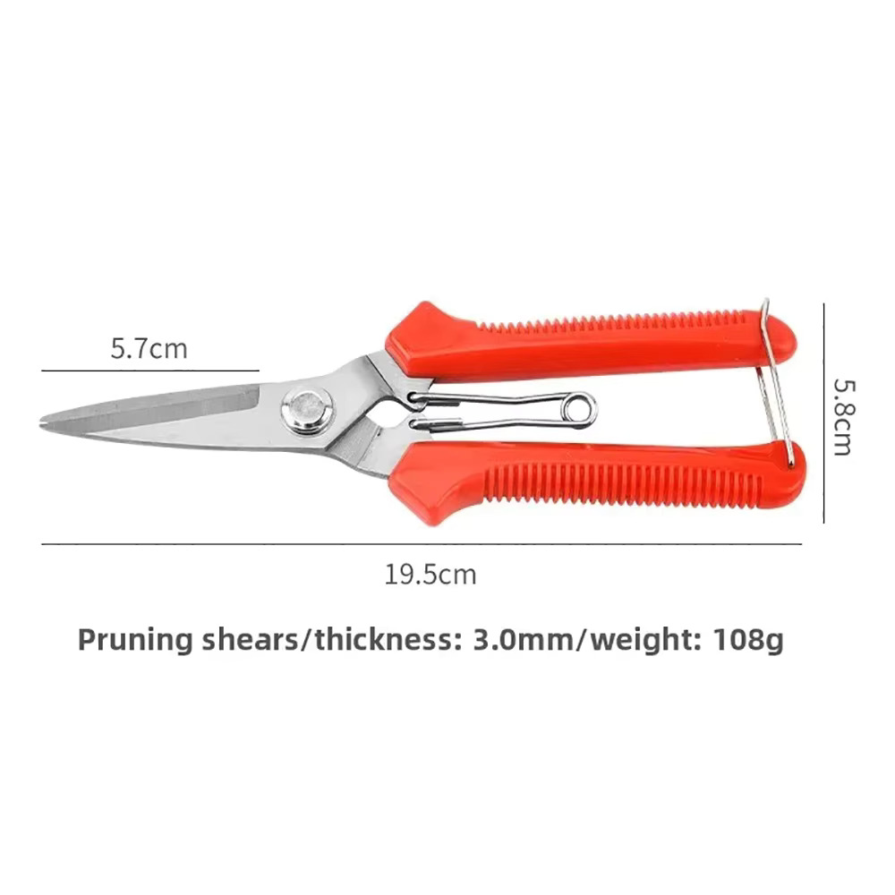 AliExpress Straight Head Pruning Shears Non-slip HandleStainless Steel Outils Manuels Household Bonsai Garden Scissors Pruing Shear, view 6