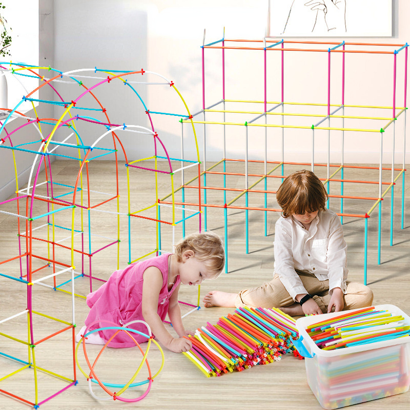 AliExpress Straw Builder Toys Construction Toys Interlocking Plastic Toys, Engineering Toys, Fine Tube Building Blocks Toys