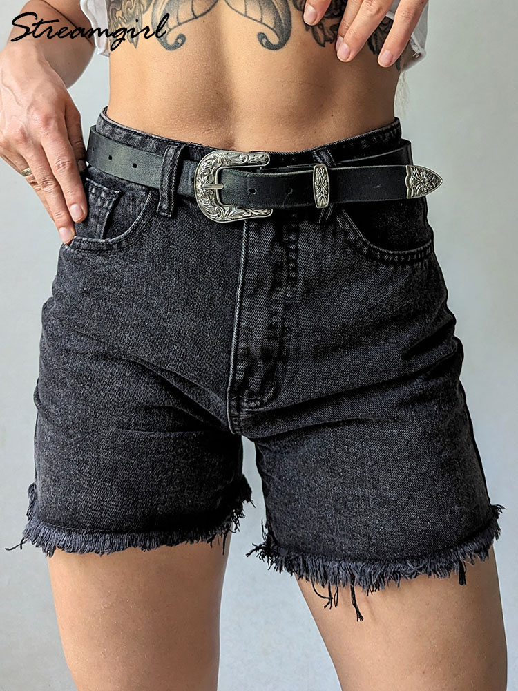 AliExpress Streamgirl Blue Women's Denim Shorts Summer High Waist Casual Chic Loose Jean Shorts For Women Summer 2026 Denim Short Femme, view 2