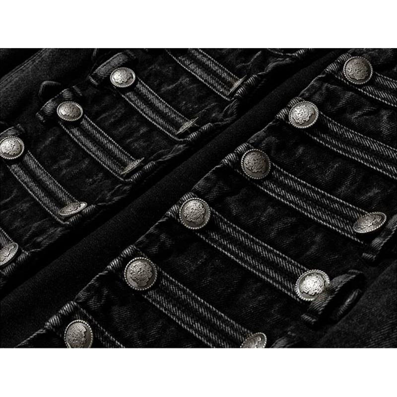 AliExpress Streetwear Casual Loose Button Split Short Denim Jacket Women Fashion Spring Autumn 2026 Stand Collar Long Sleeve Jean Jacket, view 6