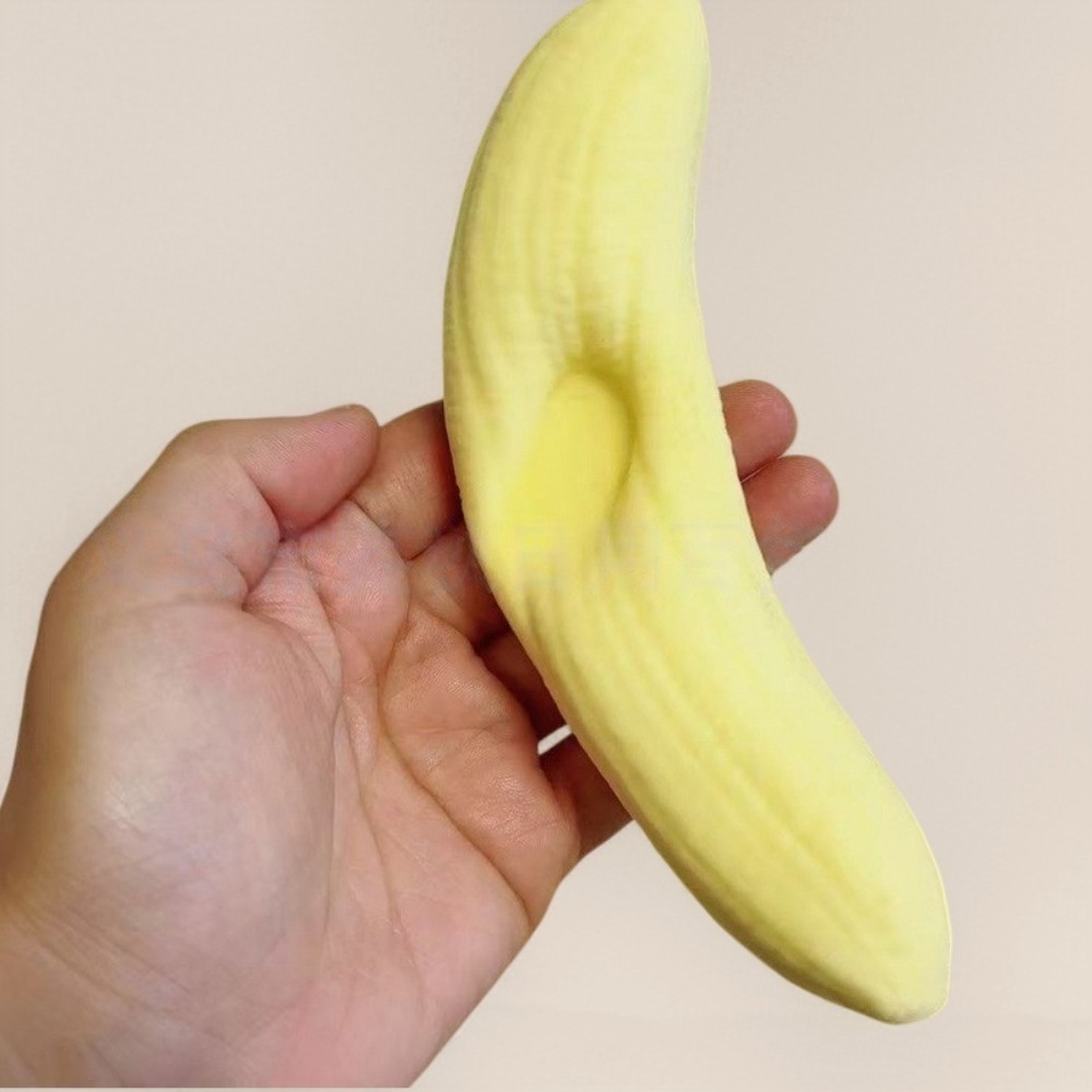 AliExpress Stress Relief Banana Pulp Squishy Toy, PU Slow Rebound Sensory Fidget Ball, Milky Scent Non-Edible Soft Durable for Adults Kids, view 5