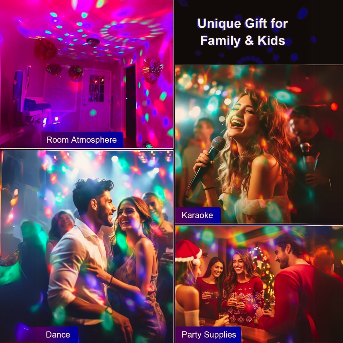 AliExpress Strobe And Remote Control Disco Ball Ambiance Lights. Holiday Family Gatherings, Birthdays, Weddings, Bars, Clubs, view 3