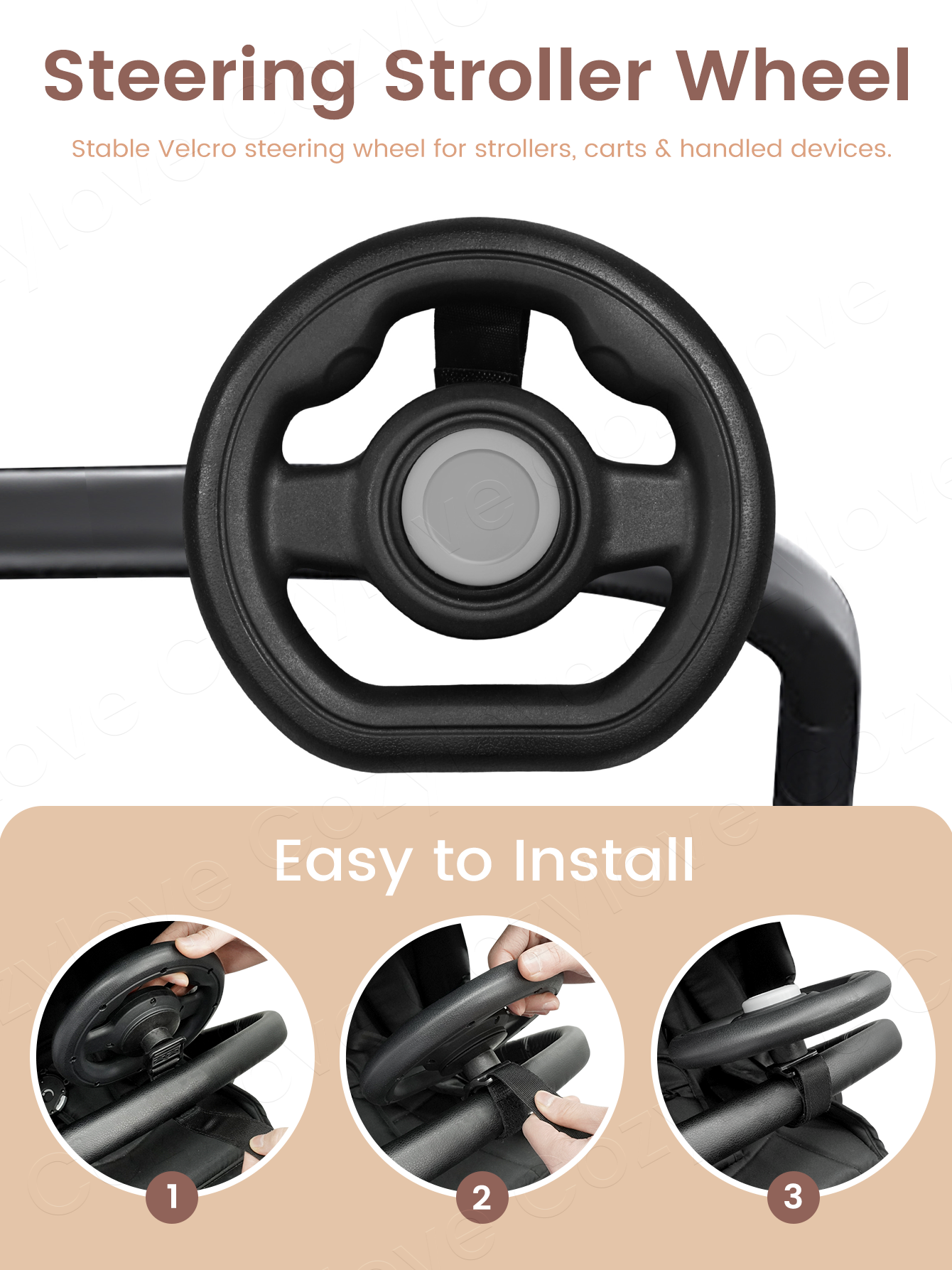 AliExpress Stroller Steering Wheel Toy for Toddlers, view 4