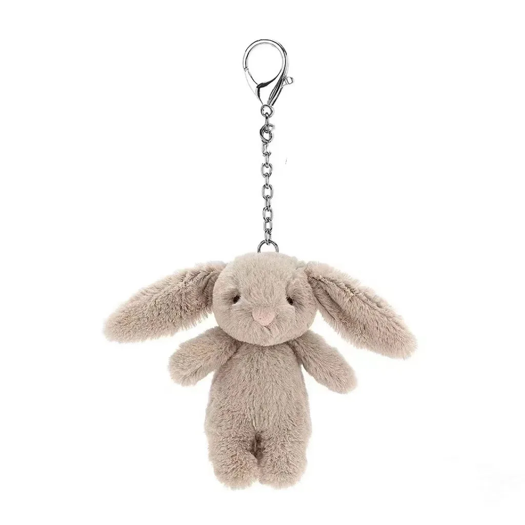 AliExpress Stuffed Animals Cute Cartoon Rabbit Keychain Love Pompom Trinket Toy Girl Bag Car Keychain Mobile Phone Pendant Jewelry Gift
