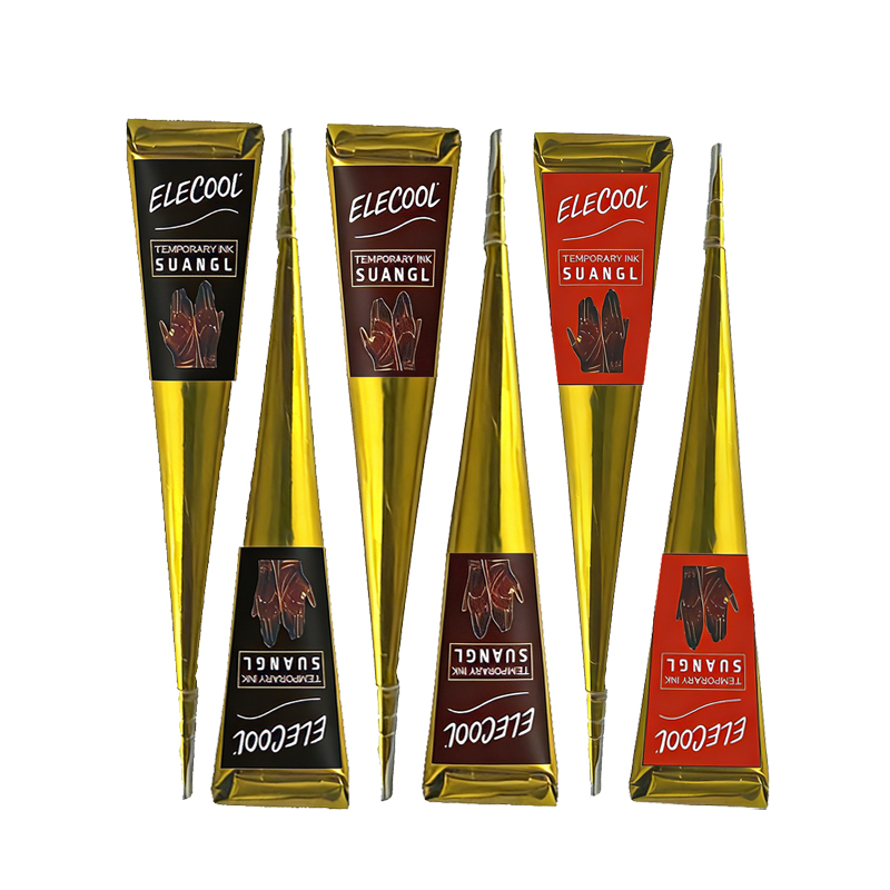 AliExpress SUANGL Black Brown Red White Henna Cones Indian Henna Tattoo Paste For Temporary Tattoo Body Art Sticker Mehndi Body Paint