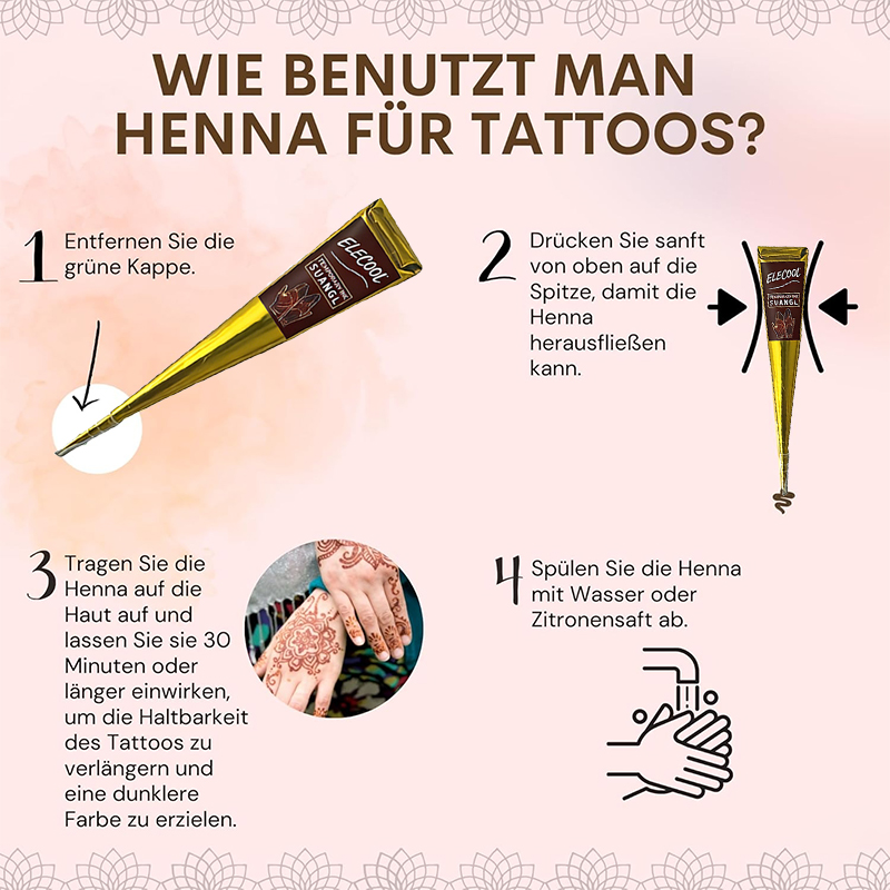 AliExpress SUANGL Black Brown Red White Henna Cones Indian Henna Tattoo Paste For Temporary Tattoo Body Art Sticker Mehndi Body Paint, view 5
