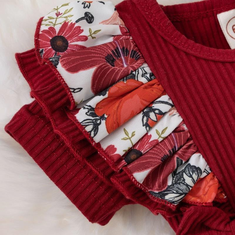 AliExpress Summer Baby Girl Dress With Bowknot Striped Jumpsuit Cotton Dress For Newborn Floral Clothes Baby Crawling Clothes, view 5