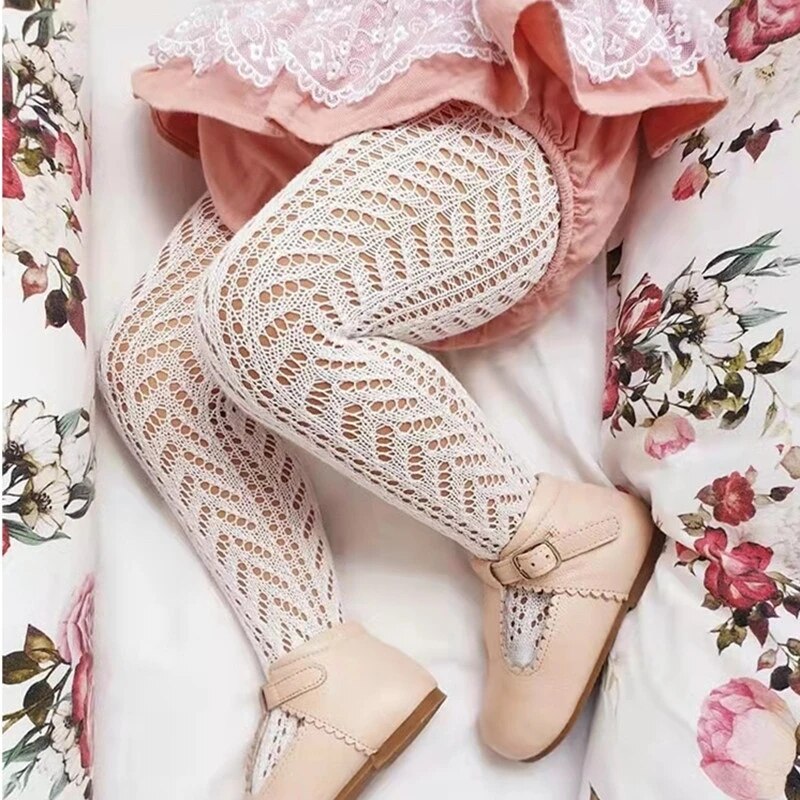 AliExpress Summer Baby Girls Tights Hollow Out Mesh Stockings For Kids Fishnet Clothing Toddler Spain Style Thin Bottom Pantyhose