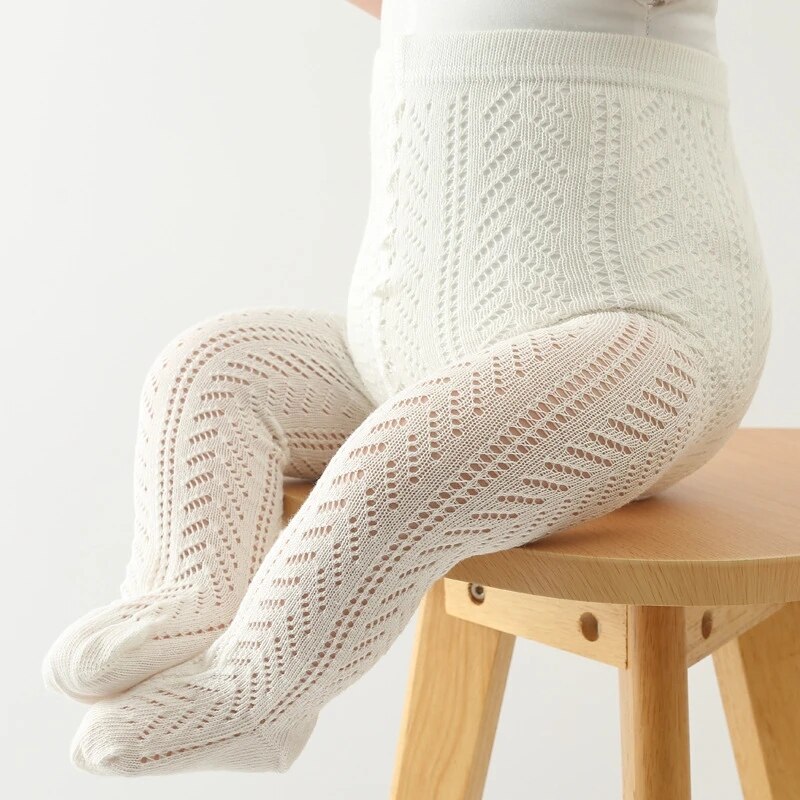 AliExpress Summer Baby Girls Tights Hollow Out Mesh Stockings For Kids Fishnet Clothing Toddler Spain Style Thin Bottom Pantyhose, view 2