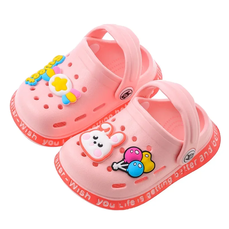 AliExpress Summer Children Garden Clogs Shoes Boys&Girls Beach Sandal Kids Lightweight Breathable Cute Cartoon Slip Baby Slippers, view 5