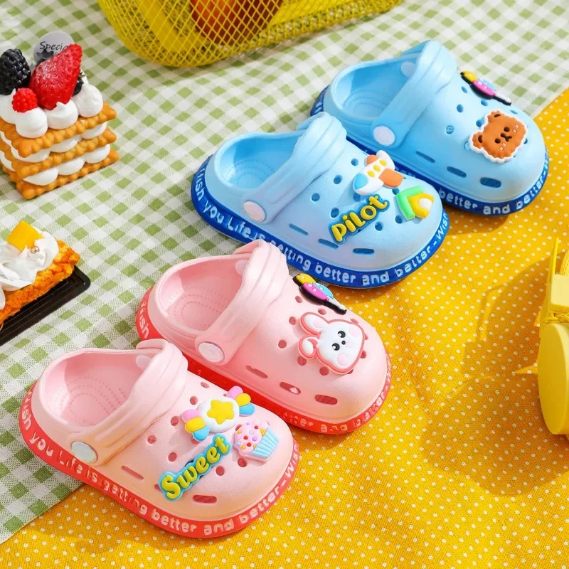 AliExpress Kids' Lightweight Cartoon Garden Slip-On Sandals