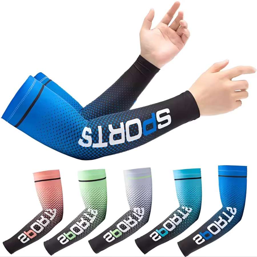 AliExpress Summer Fashio Sunscreen Ice Silk Sleeve UV Sun Protection Cooling Anti-Slip Arm Sleeves Men Women Outdoor Sport Cycling